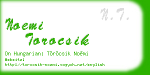 noemi torocsik business card